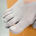 Miniatyrbillede 2 af 5: 5-pak Usynlige Tåsokker / Fingersokker Kvinder - Sort