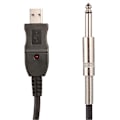 Miniatyrbild 2 av 4: Gitarr till PC USB inspelningskabel Adaptor Konverterare Anslutning Interface 6,5 mm