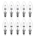 Miniatyrbillede 1 af 5: 42W E14 C35 Dæmpbar Halogenpære AC 220 240V Varmt Hvid 2700K E14 Transparent Halogen Lyspære (10 stk)