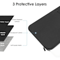 Miniatyrbillede 2 af 5: 13 tommer farvebar computeretui til 2023-2022 MacBook Air 13,6 tommer Apple M2 Chip og 2023-2022 MacBook Pro 13,3 tommer (Sort)
