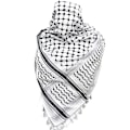 Miniatyrbillede 1 af 2: Palæstina tørklæde, Keffiyeh, Arafat Hatta, bred med frynser, Shemagh Keffiyeh Arab houndstooth 100% y2