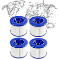 Miniatyrbillede 1 af 5: 4-pak Hot Tub/Clever Spa Kompatible Filterpatroner med Gevind til Span1407535/filter til Mspa, til Spa Pool Filter Vedligeholdelseskit_(Guangua
