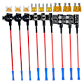 Miniatyrbillede 1 af 5: 3 Typer Add-a-circuit Adapter & Sikringskit - Sikringsaftapning Sikringsholder Med Sikring Til Biler Lastbiler Både