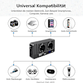 Pikkukuva 5 / 5: 200W Autonmuunnin, Jännitekonvertteri 12V - 220V Älykkäällä Ajanäytöllä LCD, 2 Pistorasiaa Ja 4 USB-C