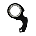 Miniatyrbilde 5 av 5: Nøkkelringspinner, Spinner Nøkkelring, Nøkkelring, Nøkkelring, Bærbar Nøkkelring Svart