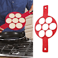 Miniatyrbillede 3 af 5: Silikon Non-Stick Flipper Pandekagepande Perfekt Morgenmad T. Omelet Æg