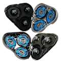 Miniatyrbillede 5 af 5: Skrabehoved til Philips S5000 S5078 S5050 5420 5079 - Sort