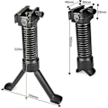 Pikkukuva 5 / 5: Pod Grips Extender 20 mm Rail Pystyssä oleva Kiikarinkahva 2 in 1 Keymod Kaksijalka Vapaasti Säädettävä Kisko Airsoft-kahvat Ulkoammuntaan Ilma Picatinny Weav