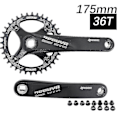 Miniatyrbillede 2 af 5: Prowheel Krankarm Sæt Kvadrat Hul Mtb Cykel 104bcd 170mm 175mm Deckas Kædeblads Bjergcykel 30t 32 34 36 38 40t 1x 2x 1 2 Hastighed