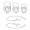 Miniatyrbilde 3 av 5: 10x Silikonørepropper med 360 graders roterende ørekrok for Plantronics M70