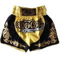 Shorts til bokse - Traditionel THAI - Muay Thai - 100% Satin Polyester - Størrelser til børn og voksne Gul XXL