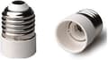 Uppsättning med 2 E27 till E14 basadaptrar för LED-lampor och låg förbrukning