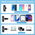 Miniatyrbillede 5 af 5: Trådløs mikrofon til iPhone iPad, 2 mini USB-C trådløse lavaliermikrofoner til iPhone/iOS/Android/PC/bærbar computer, videooptagelse/live-udsendelse/ind