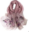 Broderad sidenscarf för kvinnor, lätt sjal, bröllopsmode och elegant kashmirsjal, broderad scarf