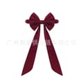 Vinröda stolsrosetter Julröda stolsrosetter för stolar Elastiska vinröda sammetsrosetter Stolsrosetter för julfest Hembröllopsevenemang Högtid 4pcs
