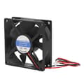 Miniatyrbillede 4 af 5: CPU 80mm Stille 3-bens stik Sort ABS Nem installation PC køleventilator til computerkabinet