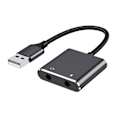 Pikkukuva 1 / 5: USB-äänisovitin Ulkoinen äänikortti PC:lle ja kannettavalle USB-mikrofonisovitin 3,5 mm:lle kuulokekaiuttimelle