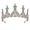 Prinsessekrone i krystall for jenter, gull bursdagskrone for barn