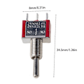 Miniatyrbild 2 av 5: MTS-103 3-polig elektrisk vippströmbrytare ON-Off-ON 3-läges SPDT-brytare för bilbåt instrumentbräda AC250V 2A 120V 5A Röd