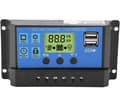 12V/24V dubbel USB solpanelsladdningsregulator (20A)