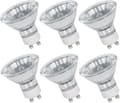 6-pack GU10 Halogenlampor 50W 230V GU10 Halogen Spotlights Varmvit för Taklampor Dimbar