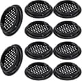 Rund ventilationsrist 10 stk. rund udendørs ventilationsrist 53 mm rustfrit stål sort ventilationsrist holder luftstrømmen til køkkenskab S