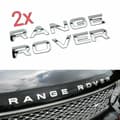 Krom Range Rover Främre Grill Motorhuv Emblem Motorhuv Och Baklucka Bokstäver Emblem (2-pack)