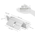 Miniatyrbild 2 av 5: 8 Delar RV Solpanel Monteringsfäste med Mutter & Bult Set Aluminiumlegering Fotovoltaisk Panel Z Form Hållare