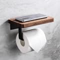 Toiletpapirholder med telefonhylde, toiletpapirholder til badeværelset