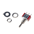 Miniatyrbild 1 av 5: MTS-103 3-polig elektrisk vippströmbrytare ON-Off-ON 3-läges SPDT-brytare för bilbåt instrumentbräda AC250V 2A 120V 5A Röd