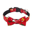 Hundhalsband med slips för jul, justerbart och hållbart (storlek L)