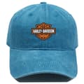 Harley Davidson Motorsykkel Racing Caps Lake Blue