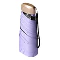 Vikbart paraply för sol och regn, vindtätt reseparaply bärbart vikbart med UPF 50+ solskyddsfunktion, ultralätt kompakt paraply Purple
