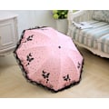 Miniatyrbillede 6 af 7: Foldbar Parasol Kvinder UV-Beskyttelse 8 Ribber 210T UPF50+ Parasol Kvinder