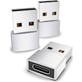 Miniatyrbillede 1 af 7: USB A til USB C Adapter Sølv