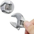 Miniatyrbillede 6 af 7: Justerbar Nøgle 4 tommer Længde 100mm Sølv Stål Mini Justerbar