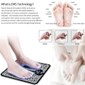 Miniatyrbillede 5 af 5: Ems Fodmassagemaskine Elektrisk Fodmassagepude Fødder Muskel Stimulator