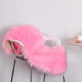 Miniatyrbilde 5 av 7: Dobbelt Hjerteformet Teppe, Fluffy Kunstig Saueskinn Tepper, L