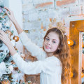 Miniatyrbilde 4 av 5: Glitter Stjerne Hodebånd Jule Hodebånd Prinsesse Hodebånd Gl DXGHC