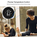 Miniatyrbillede 4 af 5: Elektrisk Gulvvarme Termostat Wifi Temperaturregulator Gra