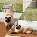 Miniatyrbilde 4 av 5: Kattluke for katter, hunder og kjæledyr, stor kattluke for vinduer