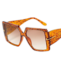 Miniatyrbillede 2 af 5: Dame Solbriller, Trendy Store Ramme Retro Firkantede Oversize Shades til Mænd