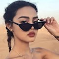 Pikkukuva 1 / 2: Mustat cat-eye aurinkolasit vintage retro standardi hinta-laatusuhde Musta DXGHC