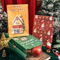 Miniatyrbild 3 av 5: 24 julpapperspåsar för julklappar, platta påsar för bakverk
