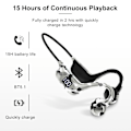 Miniatyrbillede 2 af 4: Ægte knogleledning Bluetooth-headset med plug-in digitalt display