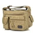 Miniatyrbild 1 av 6: Retro En axel Crossbody Väska Herrar Crossbody Canvas Väska Tr