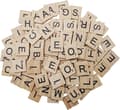 300 stk Træ Scrabble Fliser, Scrabble Bogstaver til Håndværk, Lavning