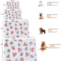 Miniatyrbilde 4 av 7: Hundebed Dyrepledd Myk Tykk Fleece Pute Bed Matte for Valp D