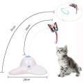 Miniatyrbild 2 av 4: Fjärilsleksak Feifei för Katt, Elektrisk Interaktiv 360 Graders Rotation