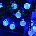 Pikkukuva 1 / 5: Aurinkopaneelit, 20 LED 5M/16.4FT Aurinkoketjuvalot Vedenkestävä